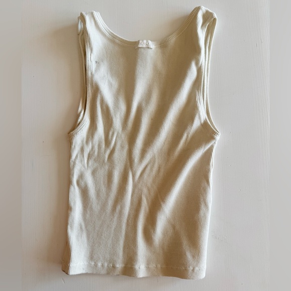 SKIMS Outfit Cream Tank Top and brown Ame Velour Leggings Set Small - Picture 8 of 9